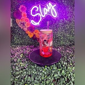 Handcrafted Halloween Friends Snowglobe Tumbler